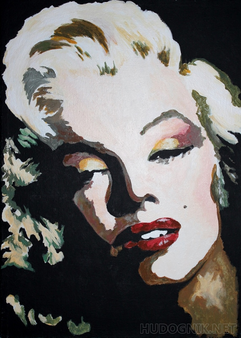 Monroe in the style of Andy Warhol