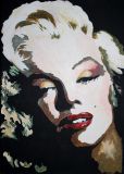 Monroe in the style of Andy Warhol