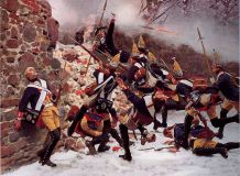 Карл Рёхлинг "Гренадеры 15 полка в битве при Лейтене "15 гренадерский полк атакует монастырь""