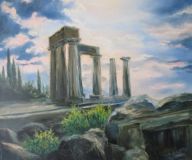 El templo de Apolo en Corinto