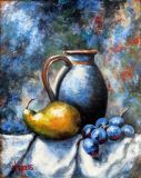 Pitcher with pears