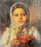 Girl with berries