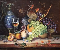 still life with grapes
