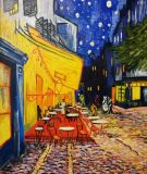 Cafe terrace at night in Arles