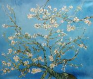 Una copia de la de van Gogh, el florecimiento de la almendra de la Rama