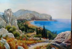 Copy'ts I. A. Summer landscape with coastal cliffs