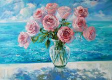 Roses and the sea