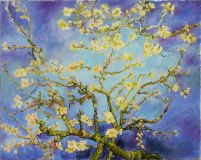 копия с работы Ван Гога, Цветущие ветки миндаля