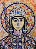 Portrait of the Emperor, Byzantine mosaic