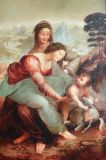 Oil painting "Saint Anne with Mary and Christ child"