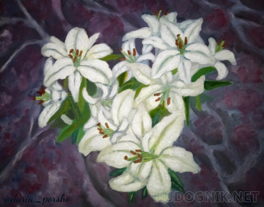 Картина "Белые Лилии"