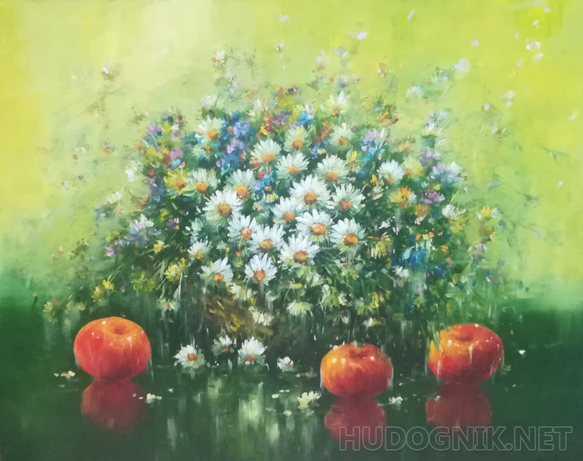 still life with daisies