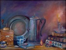 Still life with a coffee pot