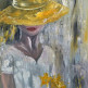 Девушка в желтой шляпке