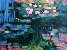 A copy of Claude Monet Water Lilies