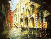 Venice. From under the bridge