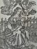 Free copy of Albrecht Dürer''Madonna crowned by two angels''.