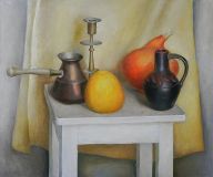 Still life with a candlestick