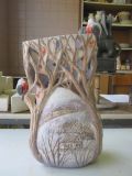 Decorative vase winter
