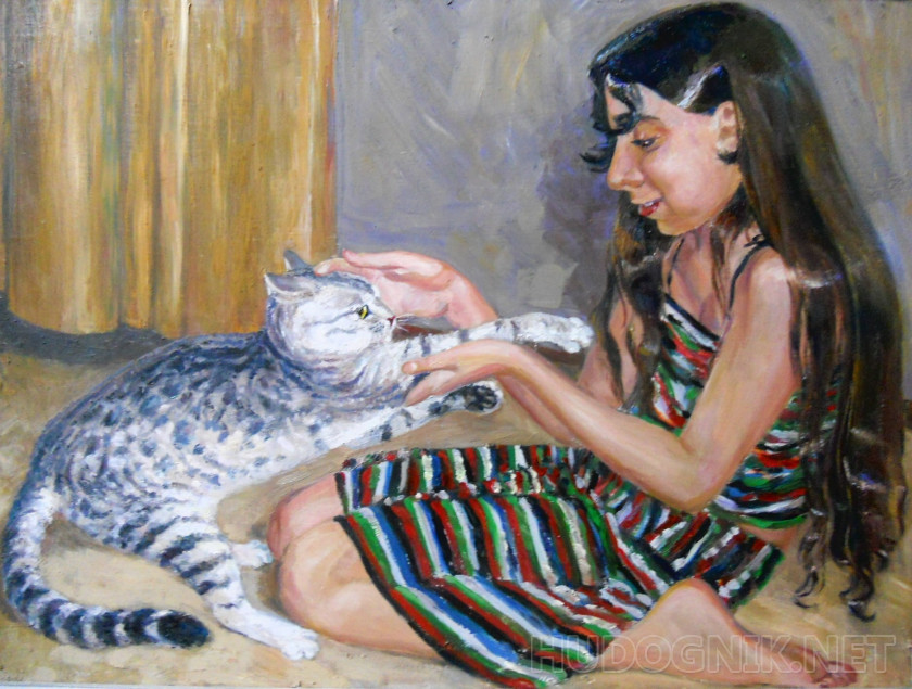 Katia y el gato