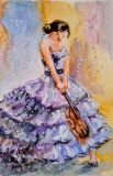 The girl with the violin
