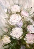 White peonies. Bouquet