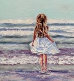 la niña y el mar
