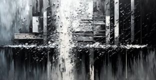 Abstracción en blanco y negro