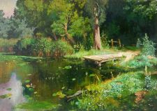 "Overgrown pond"