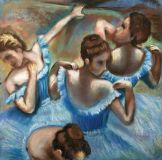 A copy of Degas's Blue dancers