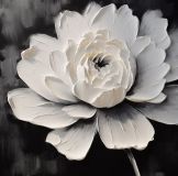 Snow -white flower