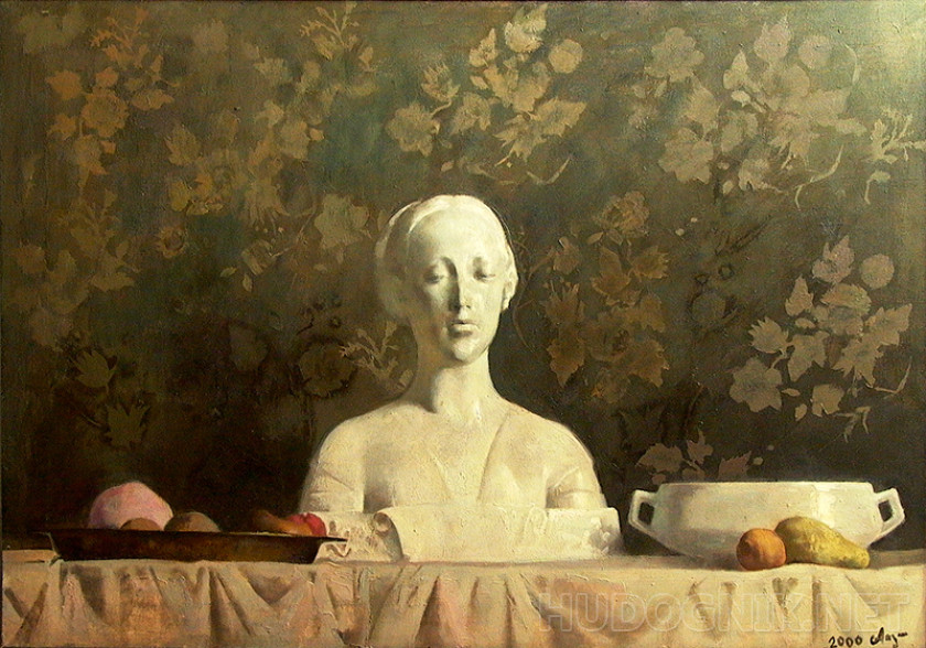 Still life with a plaster woman