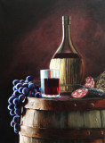 Still life &quot;Wine and snack&quot;