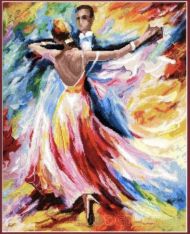 Картина Танец любви, мулине, импрессионизм