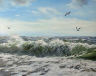 Пример морского пейзажа - Набегающая волна