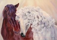 Картина с лошадьми - Идеальная пара