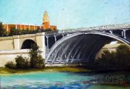 Картина маслом на холсте - Чернавский мост