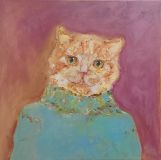 Portrait of a red cat