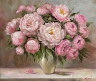 Peonies in a vase