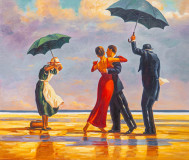 Copy of Jack Vettriano&#039;s painting. The Singing Butler