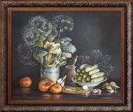 Still life with vegetables and dill