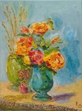 "Still life with roses in a vase"