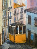 Yellow tram Lisbon