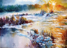 An optimistic winter landscape