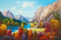 Mountain Altai. Autumn. Chuya River