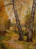 Two birch trees