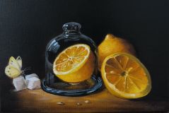 Still life. Lemon bowl