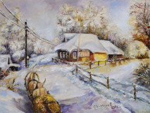 Winter village