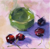 Still life with a cherry