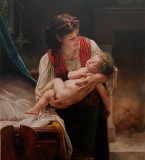 copia de la canción de cuna de William Bouguereau